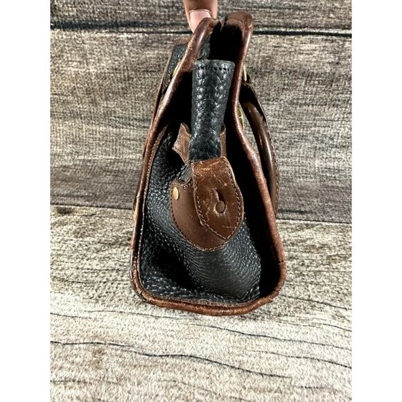 Vintage 80's Dooney & Bourke All Weather Leather Double Handle Handbag - Picture 3 of 10